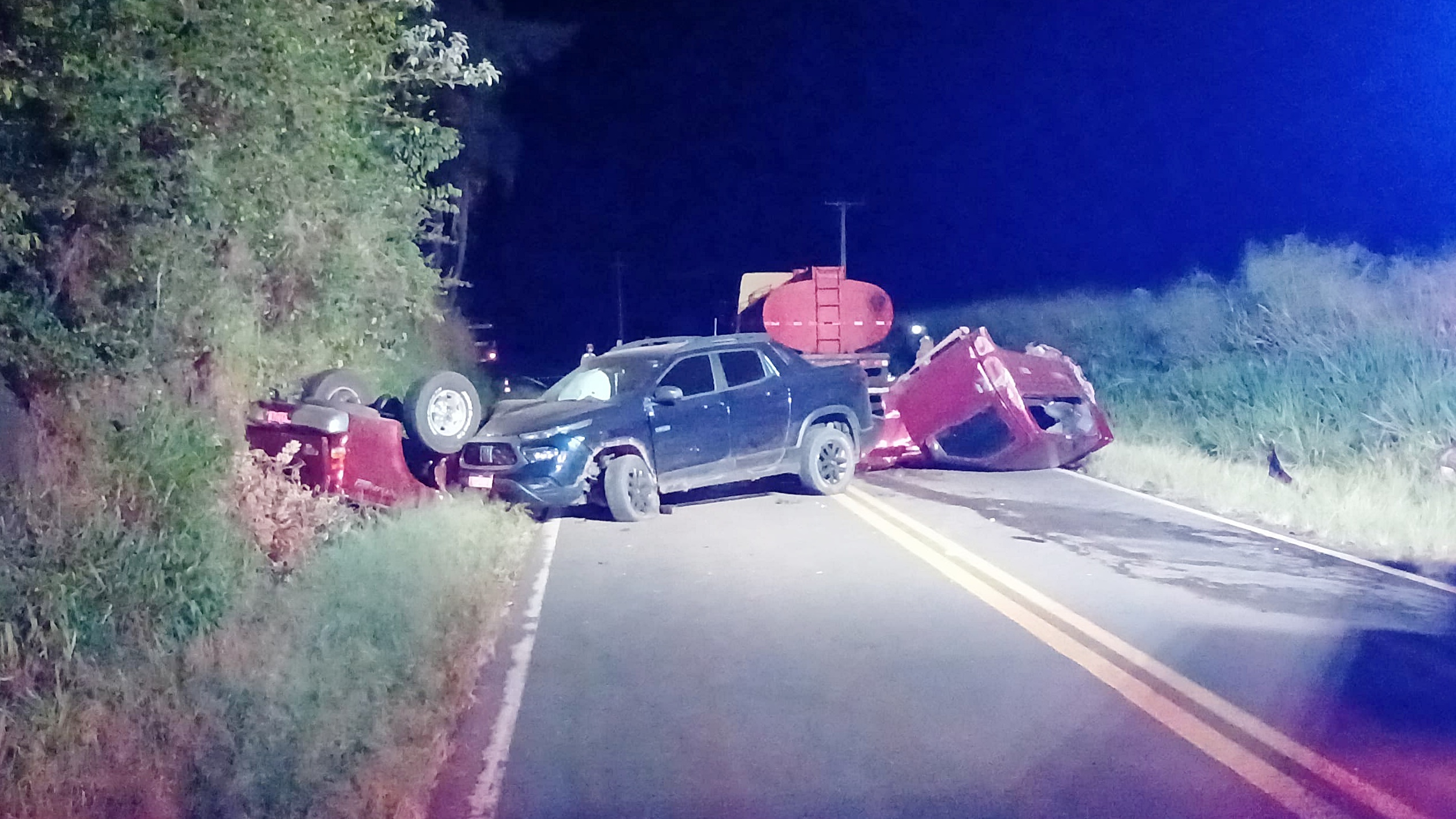 Grave acidente de trânsito resulta em morte e feridos na PR-180