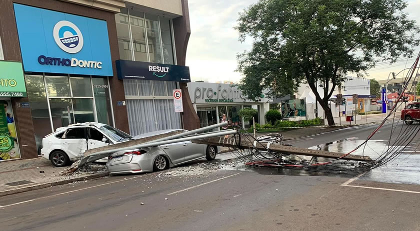 Grave acidente no centro de Pato Branco