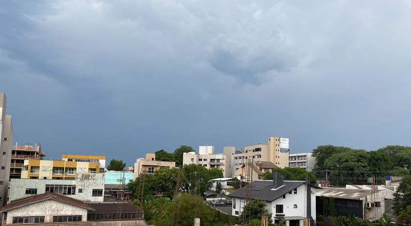 Tempo ‘vira’ em Beltrão e tem previsão de chuva para hoje