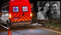 Casal morre em acidente na BR-163; a mulher chegou a ser socorrida mas não resistiu