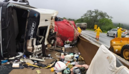 Caminhoneiro de Chapecó morre em acidente na BR-163 no Paraná