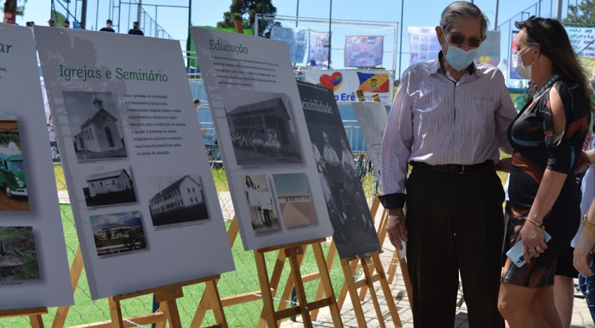 Exposição apresenta fotos históricas de Campo Erê