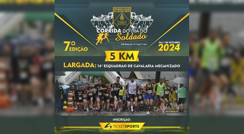 Estão abertas as inscrições para a corrida do soldado