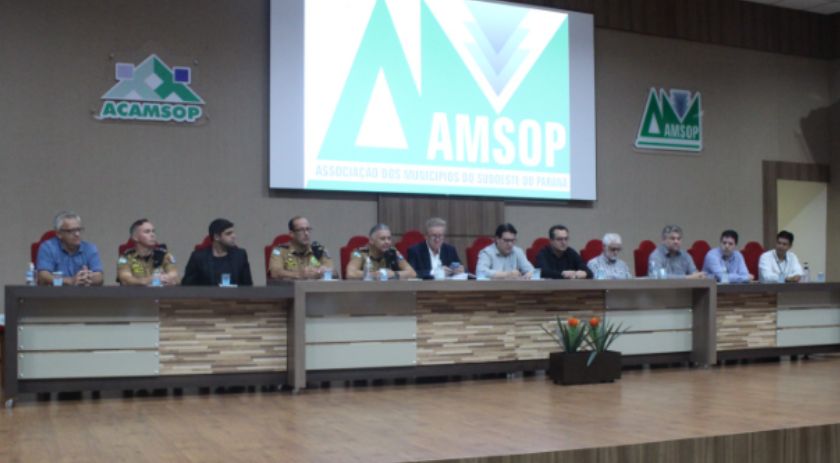 Na Amsop, coronel da PM garante seis policiais por município e Copel reafirma investimentos no sudoeste em 2023