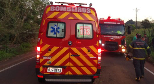 Mulher fica ferida em acidente com saída de pista na SC – 386 em Iporã do Oeste