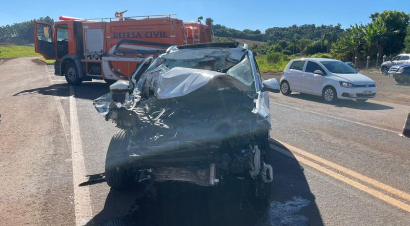 Grave acidente na PR-281 resulta em óbito de criança