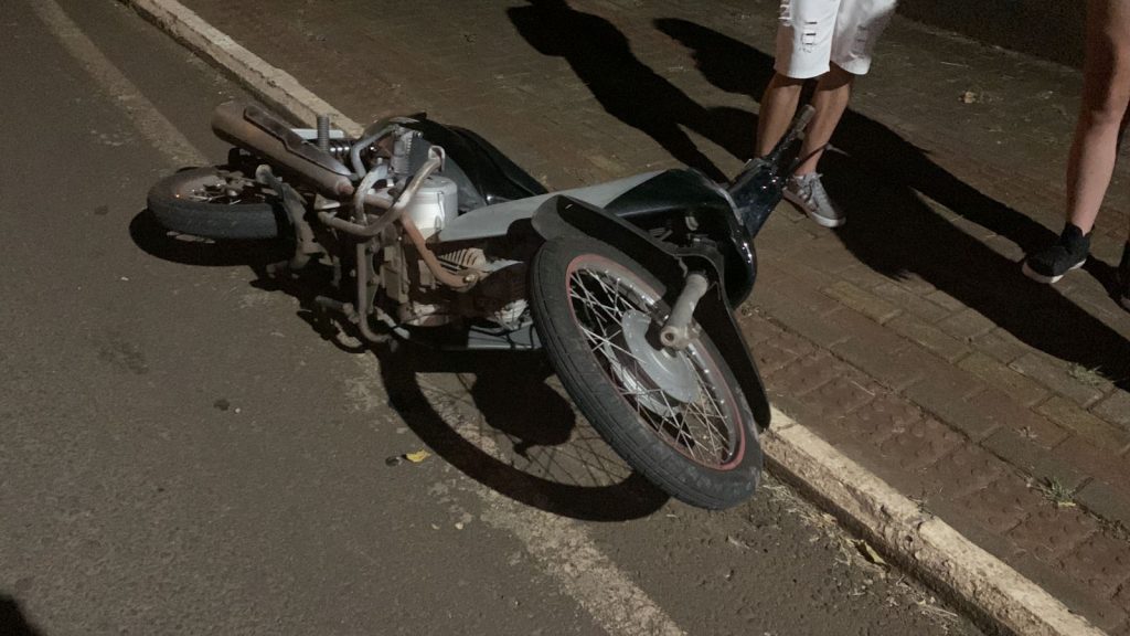 Motociclista fica ferido em acidente em Beltrão