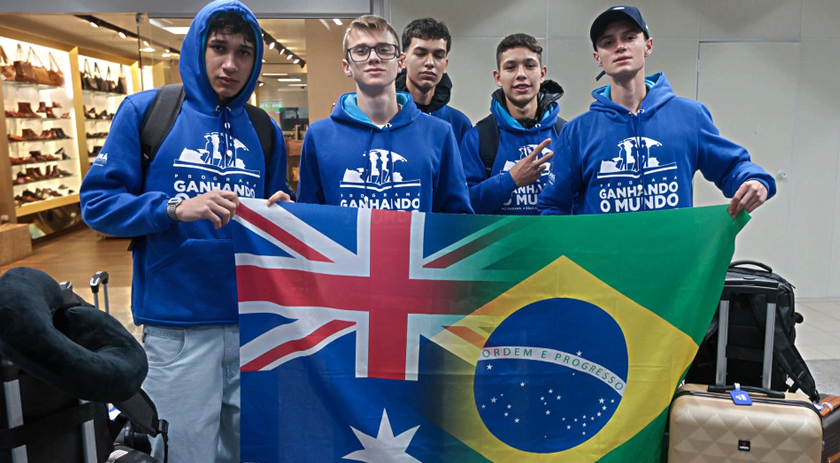 99 alunos da rede estadual embarcam para intercâmbio na Austrália