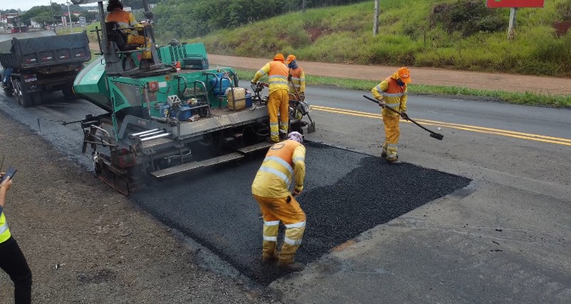 EPR Iguaçu segue com obras em trechos de rodovias no Sudoeste