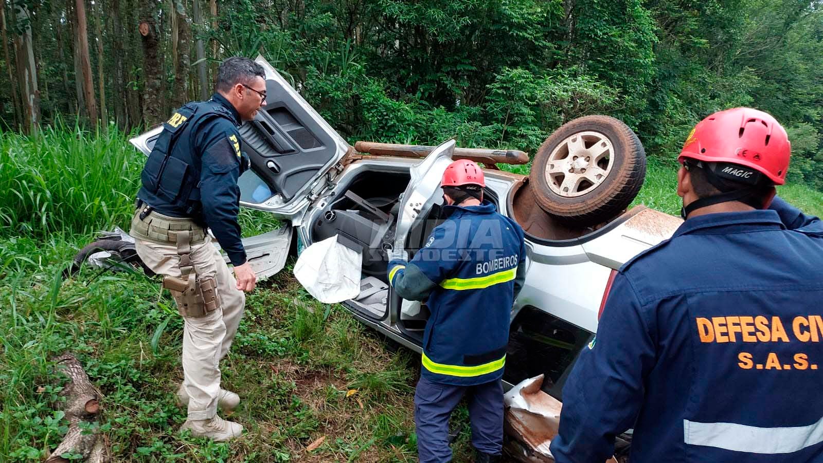 Gravíssimo acidente fatal na BR-163 em Santo Antonio do Sudoeste