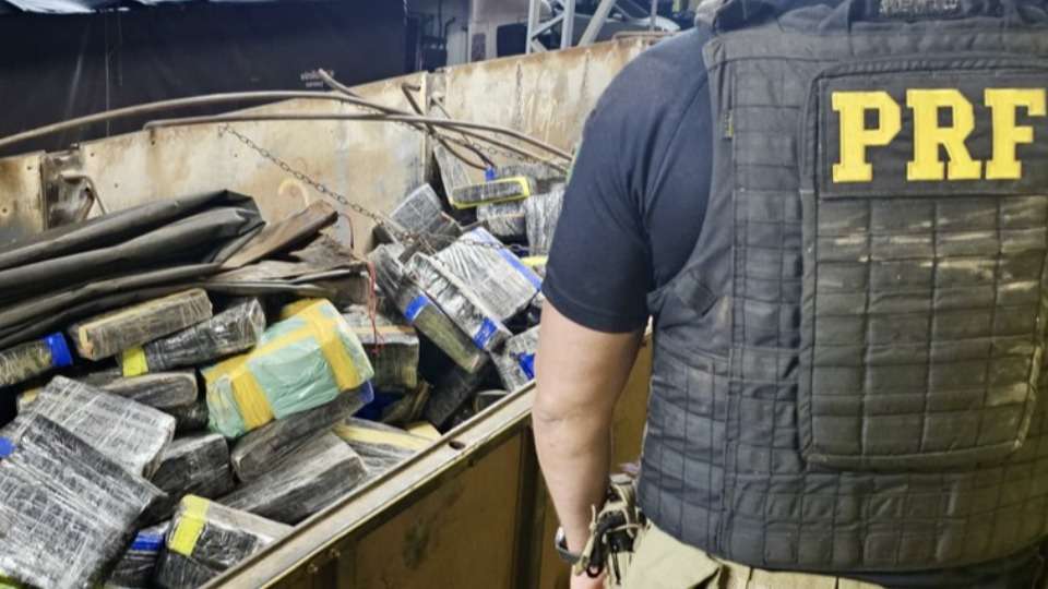 Polícia apreende 9 toneladas de maconha escondidas em carga de milho na BR-163