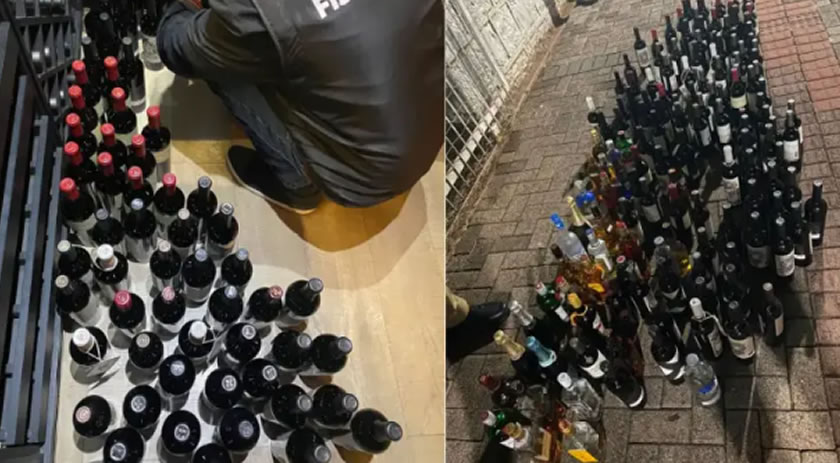 Ação integrada apreende 150 garrafas de bebidas irregulares