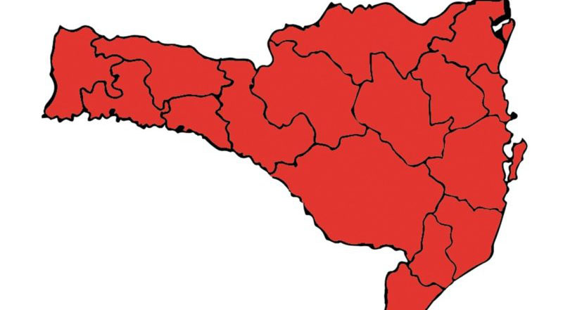 Covid-19 avança em SC e todas as regiões voltam ao alerta máximo no mapa; confira