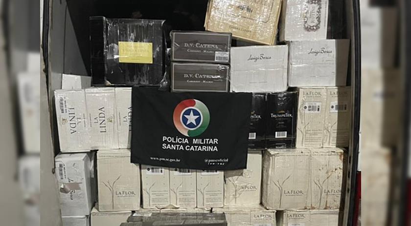 PM realiza apreensão de R$158 mil em vinhos irregulares