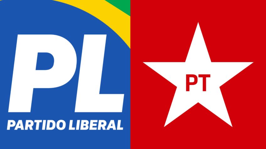 PT de Lula e PL de Bolsonaro são adversários em 25 capitais e aliados em uma