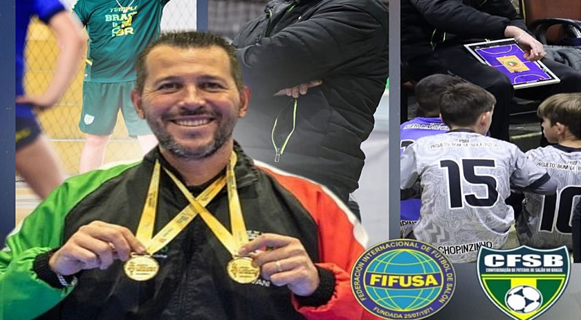 Professor de Chopinzinho é convocado para comissão técnica da Seleção Brasileira de Futsal