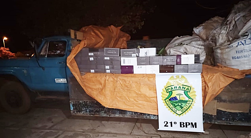 Caminhão carregado com vinhos argentinos é apreendido pela PM