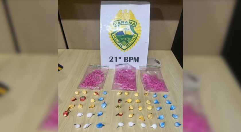 Polícia Militar intercepta veículo com drogas nas proximidades do parque de exposições
