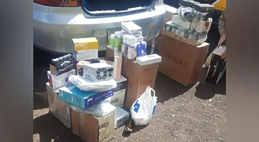 Polícia Rodoviária apreende carga ilegal de eletrônicos e bebidas