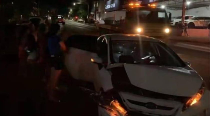Homem visivelmente embriagado provoca acidente de trânsito na área urbana de Dois Vizinhos