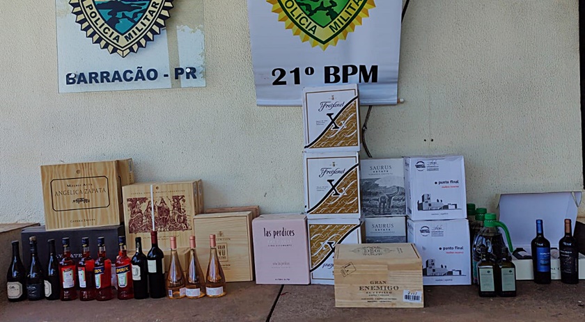 Produtos contrabandeados são apreendidos em Barracão