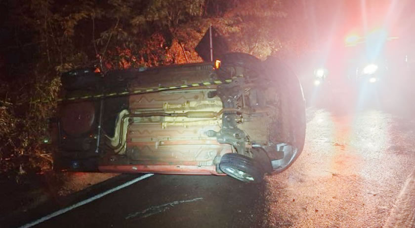 Carro sai da pista e polícia encontra 130 kg de maconha no Extremo-Oeste