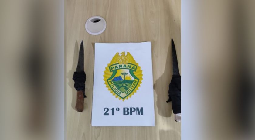 Homem ameaça moradores e alunos com faca no Padre Ulrico e é detido pela Polícia Militar