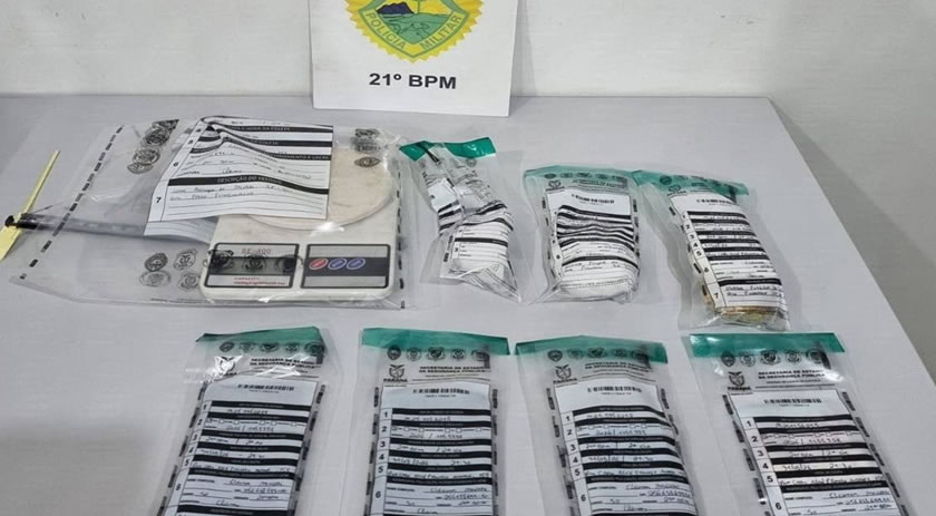 Dois homens são presos com cocaína e crack durante ação da PM