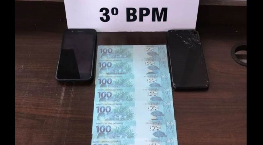 Polícia Militar apreende mil reais em notas falsas