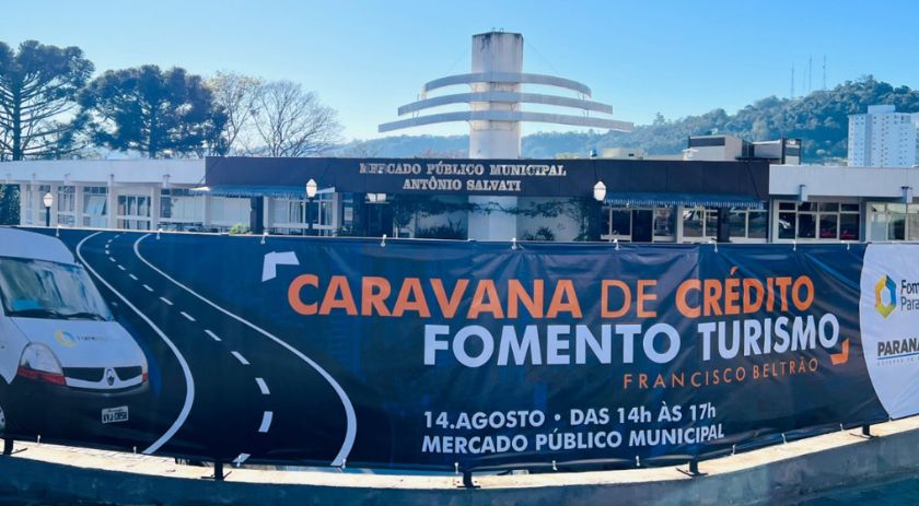 Beltrão recebe a caravana de crédito da Fomento Turismo