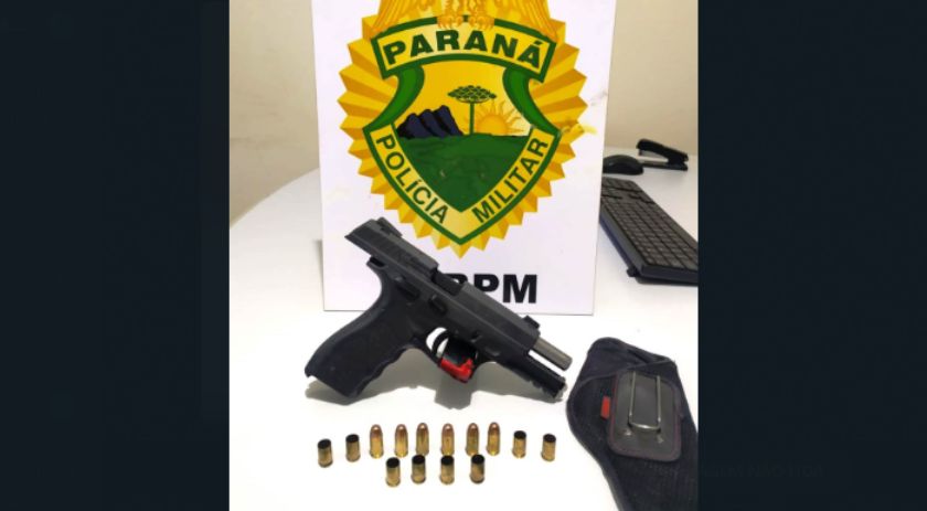 Após denúncias de disparos, homem é detido por porte ilegal de arma de fogo