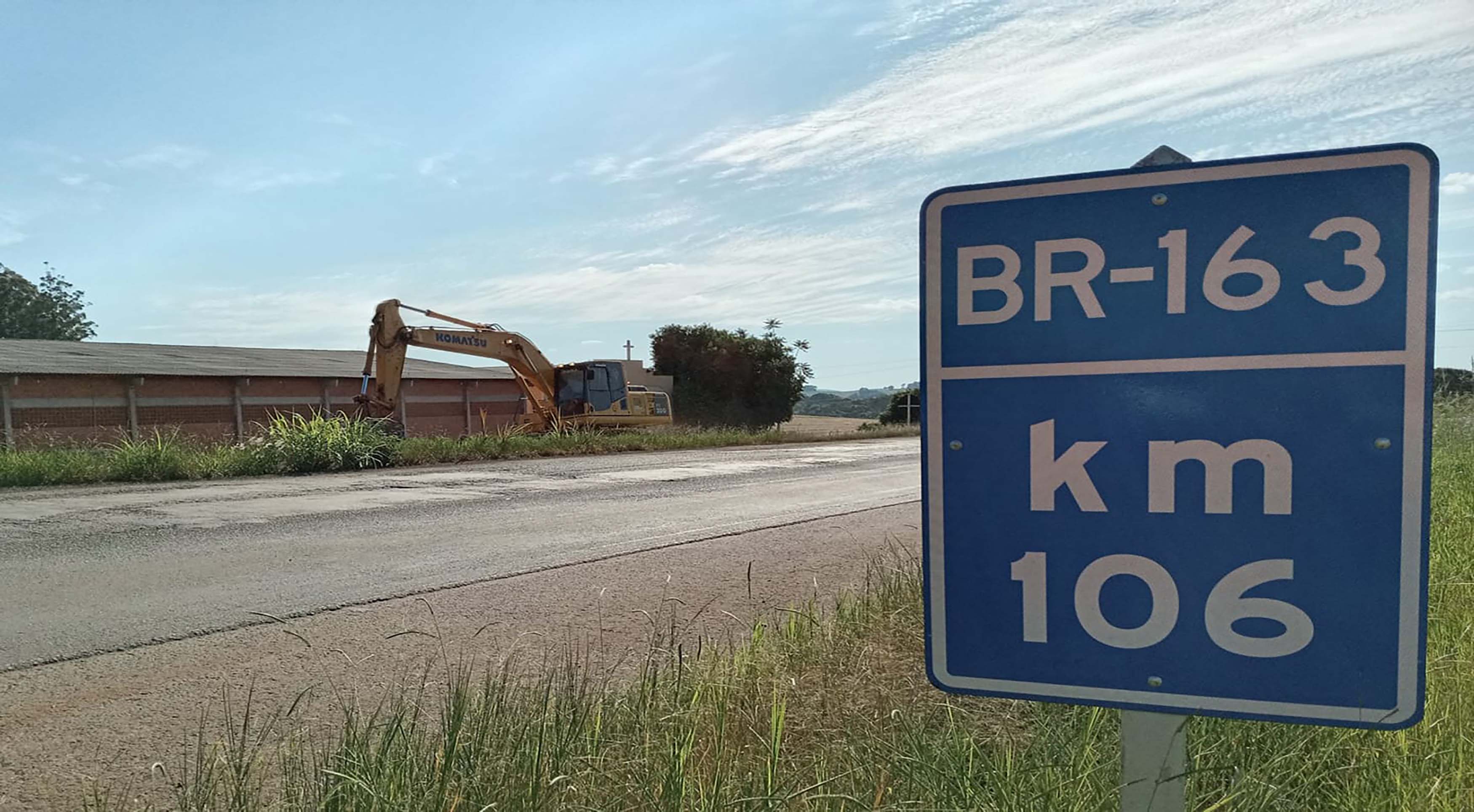Dnit alerta para detonações de rochas na BR 163 em São José do Cedro
