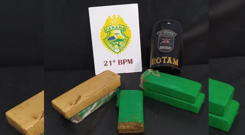 Homem é detido com mais de 3 kg de maconha, na Água Branca