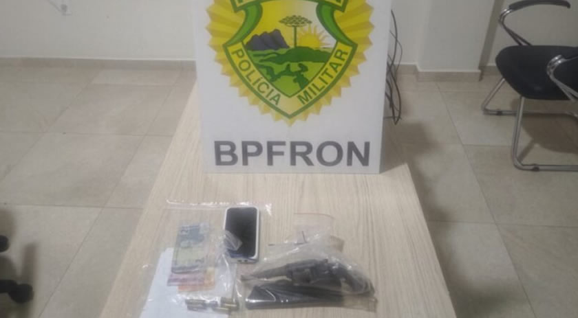 BPFRON apreende arma de fogo após adolescente ser baleada na cabeça