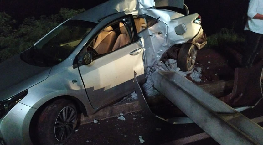 Homem bate em poste e deixa parte do bairro Vila Nova, Centro e Industrial sem energia