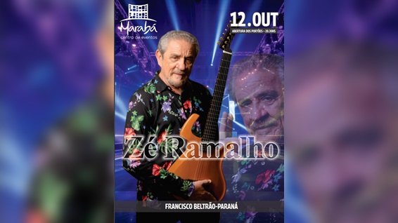 Zé Ramalho estará em Beltrão dia 12 de outubro