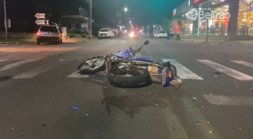 Motociclista sofre ferimentos graves em acidente na União da Vitória
