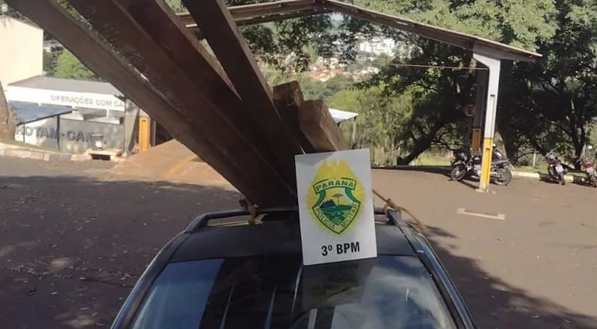 Suspeito de furtar materiais de construção acaba preso pela PM