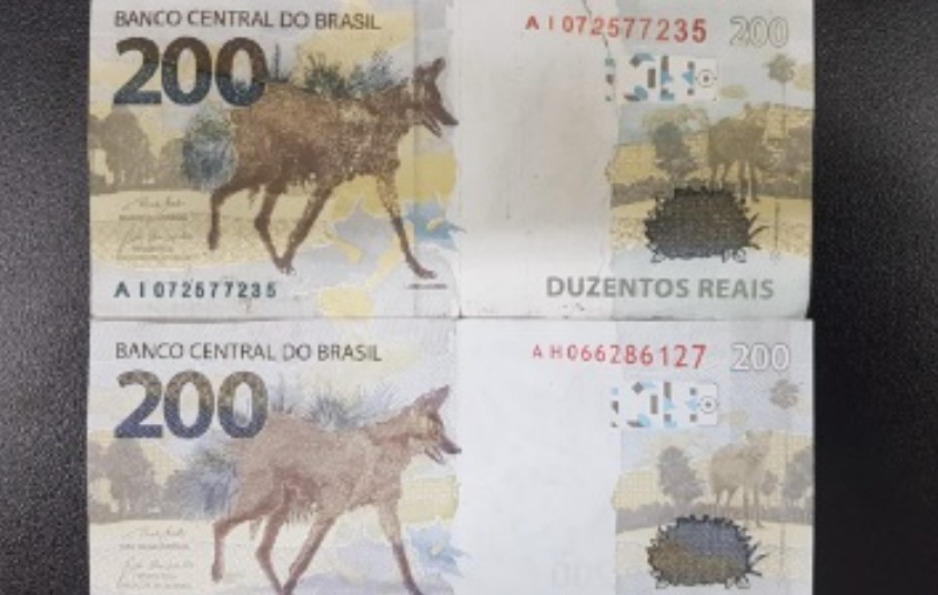 Estelionatário usa nota falsa de R$ 200 em loja de conveniência