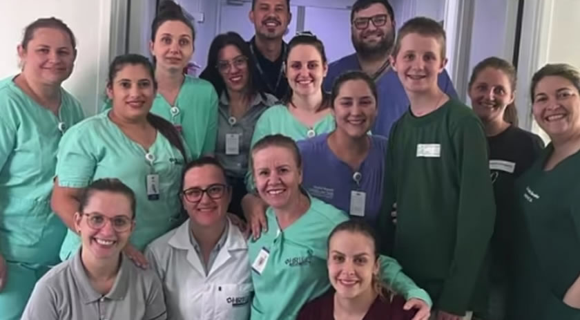 Adolescente de Dionísio Cerqueira retorna recuperado ao Hospital Regional após grave acidente