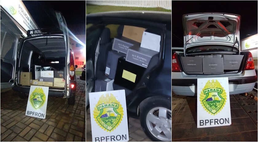 Polícia Militar apreende 893 garrafas de Vinho na Operação Protetor de Divisas em Barracão