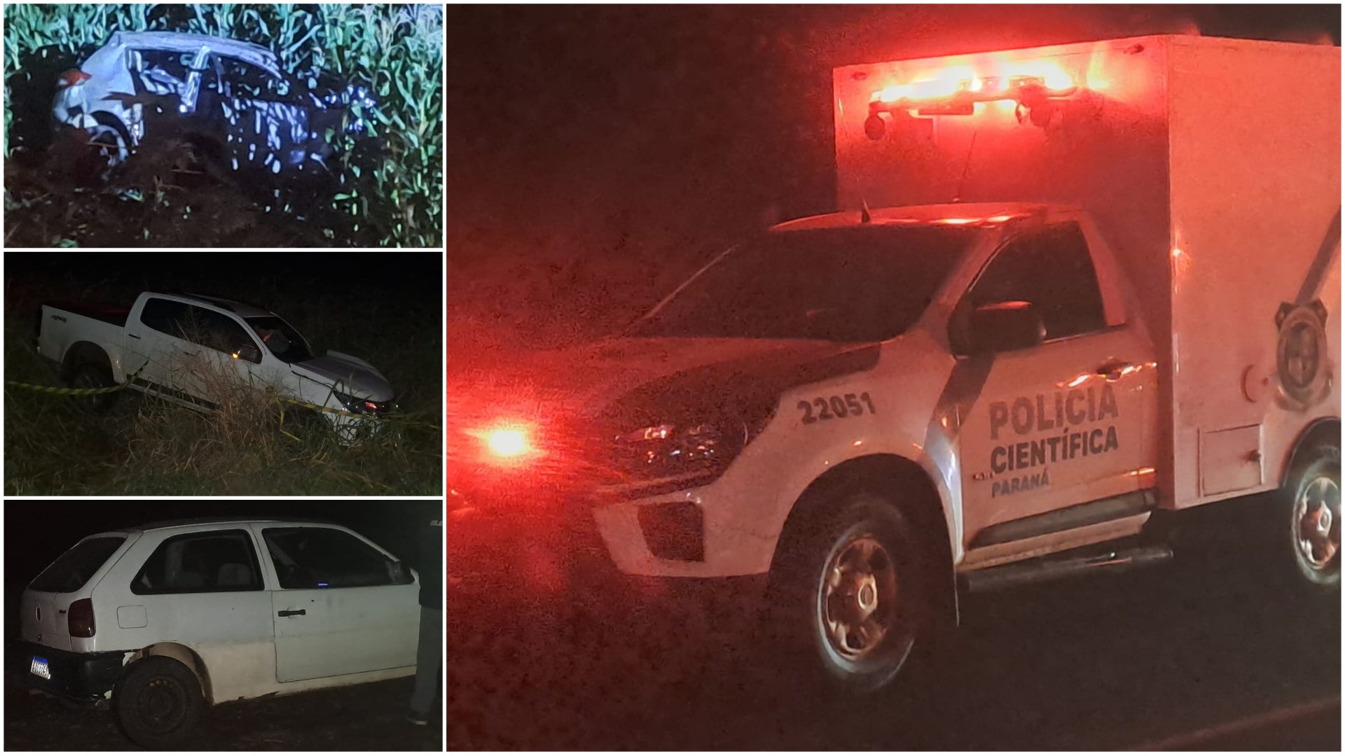 Duas pessoas morrem em grave acidente na PR 281