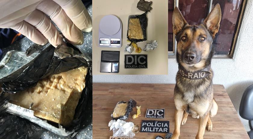 Autor de roubo a residência é preso com drogas no Paraná