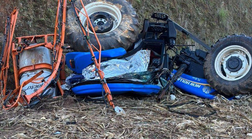 Agricultor é encontrado em óbito embaixo de trator