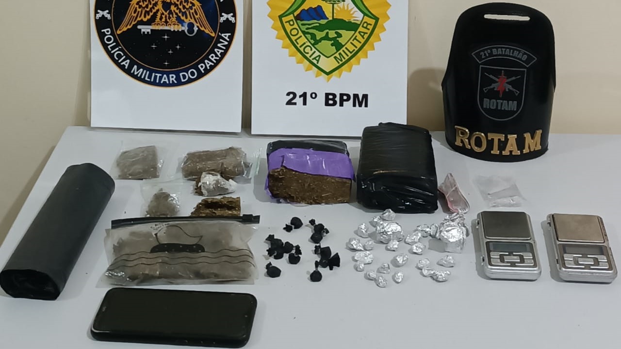 Operação policial em Dois Vizinhos resulta na prisão de dois homens e apreensão de drogas