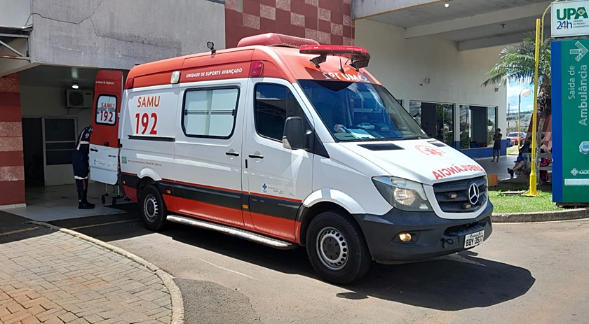 Motociclista fica ferido em colisão registrada no Bairro Pinheirinho