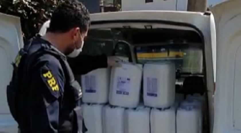 PRF apreende agrotóxico contrabandeado na BR-282