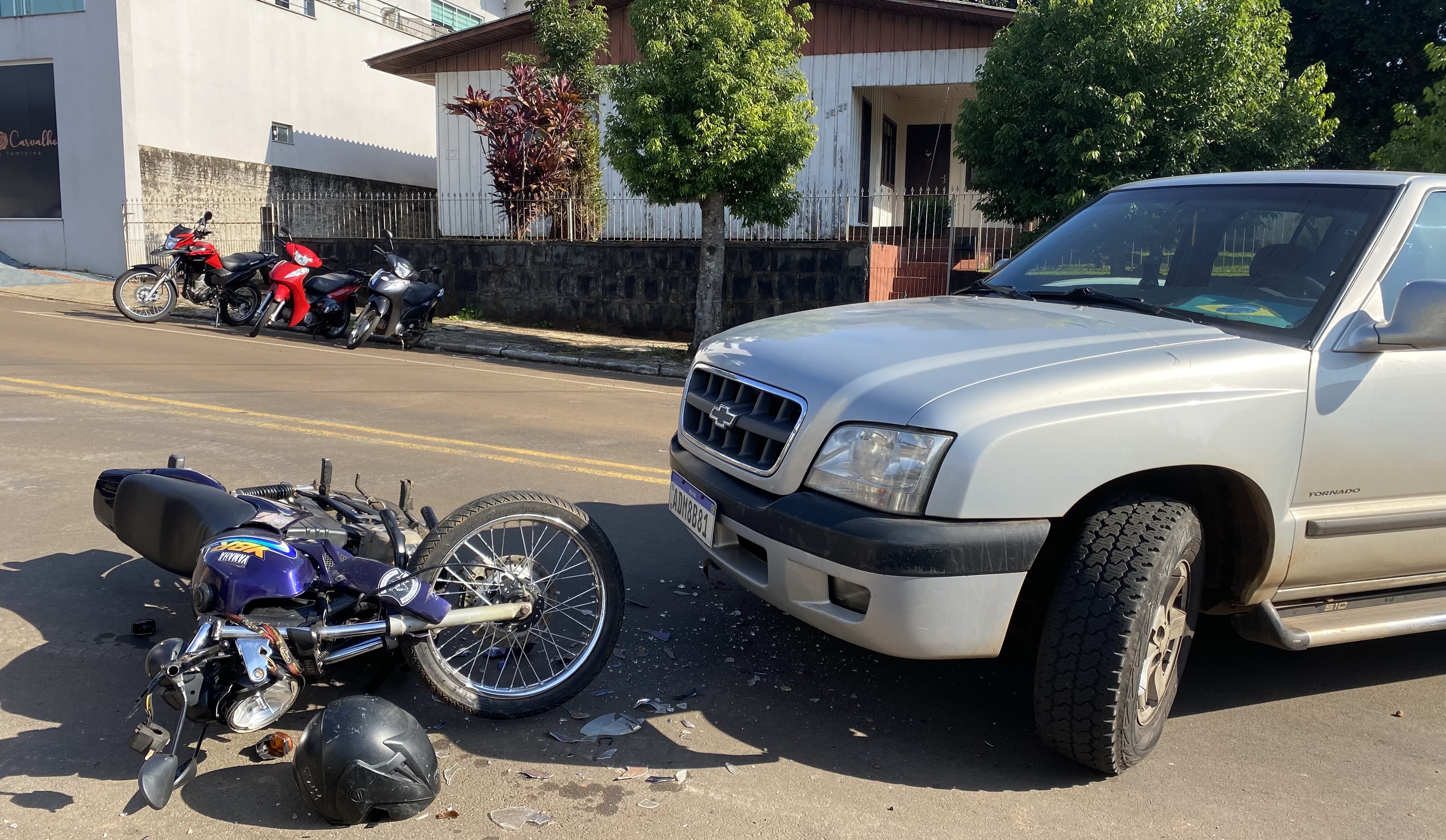 Homem fica ferido em acidente na Ponta Grossa