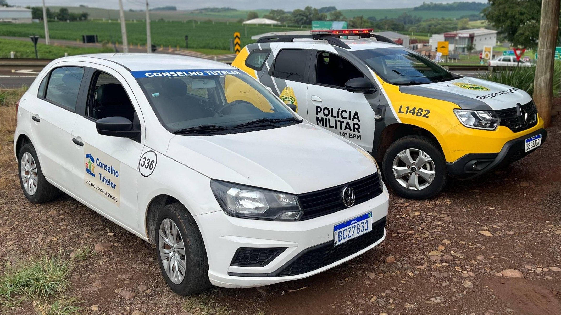 Criança é encontrada sozinha e desorientada em meio a lavoura em Dois Vizinhos