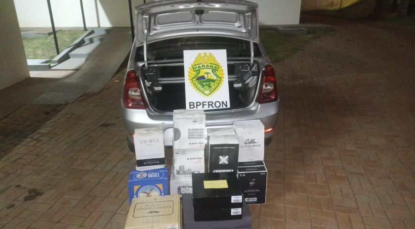 BPFRON apreende bebidas estrangeiras em Santo Antônio do Sudoeste